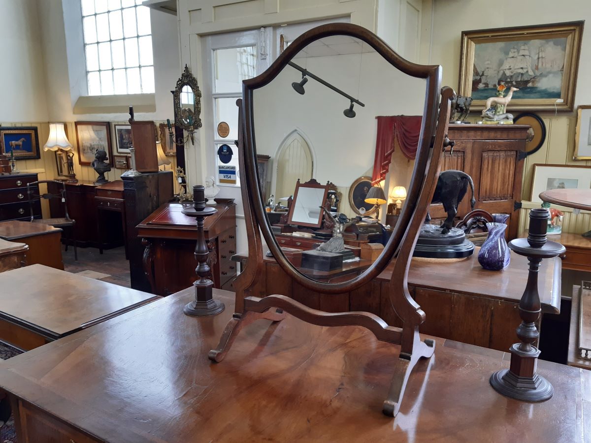 Georgian mahogany skeleton mirror